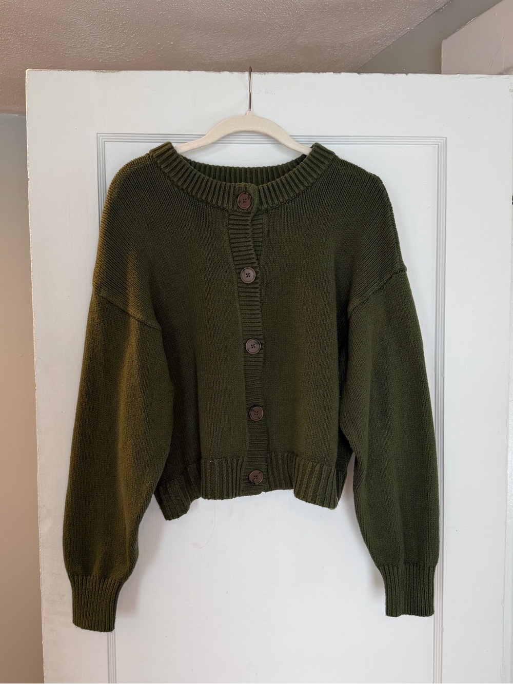 LOFT Boxy Cropped Cardigan